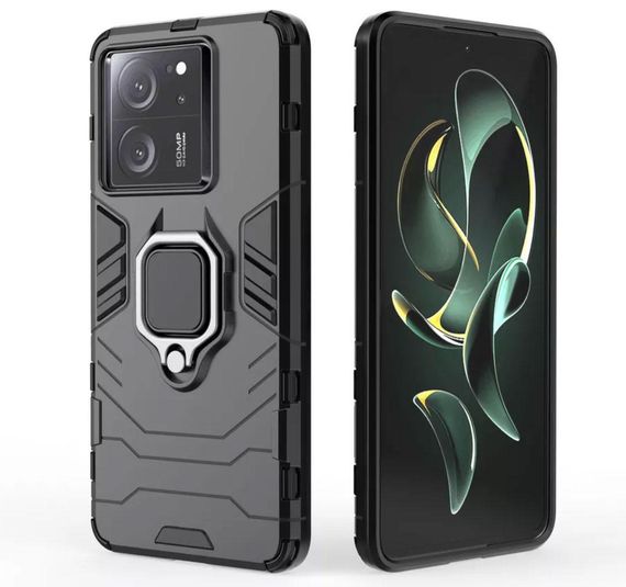 Чохол бампер Primolux Ring Armor для Xiaomi 13T / Xiaomi 13T Pro / Xiaomi Redmi K60 Ultra - Black | Зображення 1