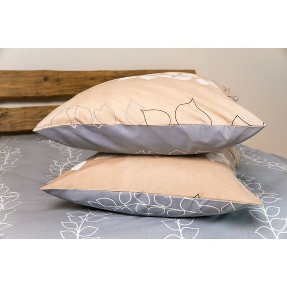 Постільна білизна сімейна ТЕП Soft dreams Grey Leaf 2-03860-25851 150х215х2 см | Зображення 2