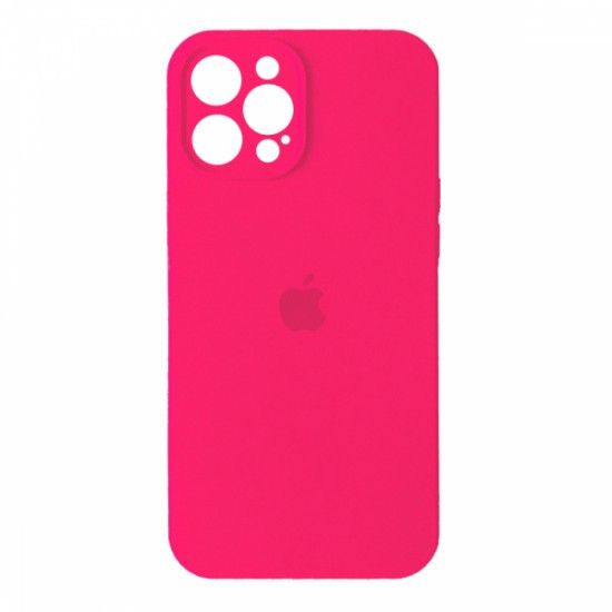 Чохол Silicone Case Original Full Cover для Apple iPhone 12 Pro Max Hot pink