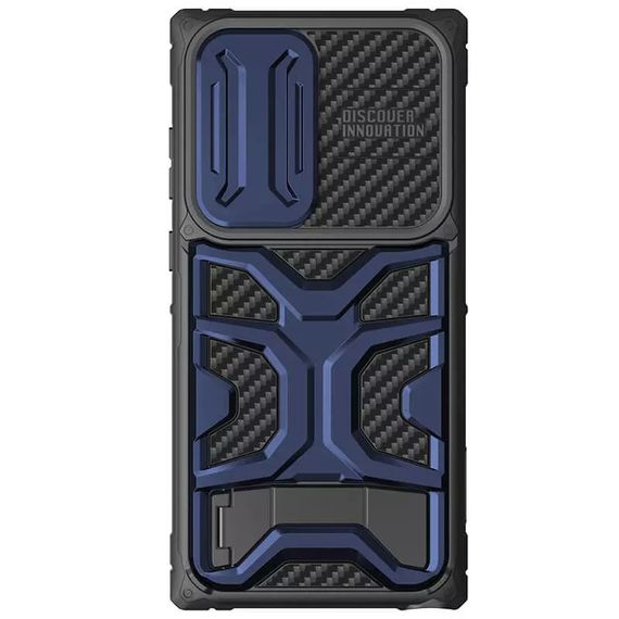 TPU+PC чохол Nillkin CamShield Adventurer Pro (шторка на камеру) для Samsung Galaxy S23 Ultra Interstellar Blue | Зображення 1