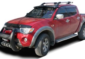 Козырек на лобовое стекло (черный, на раме) для Mitsubishi L200 2006-2015 гг