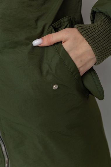 Куртка жіноча, колір хакі, 235R1717 | Зображення 5