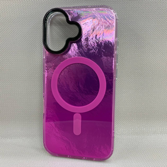 Чохол для Iphone 17 TPU MagSafe з кольоровим градієнтом Рожевий Фіолетовий