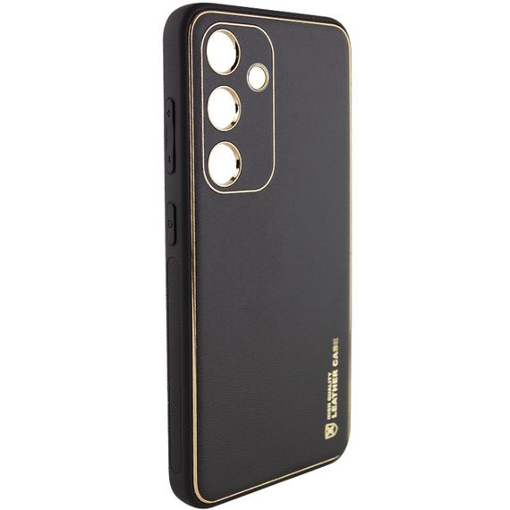 Шкіряний чохол Xshield для Samsung Galaxy S24+ Чорний / Black | Зображення 2