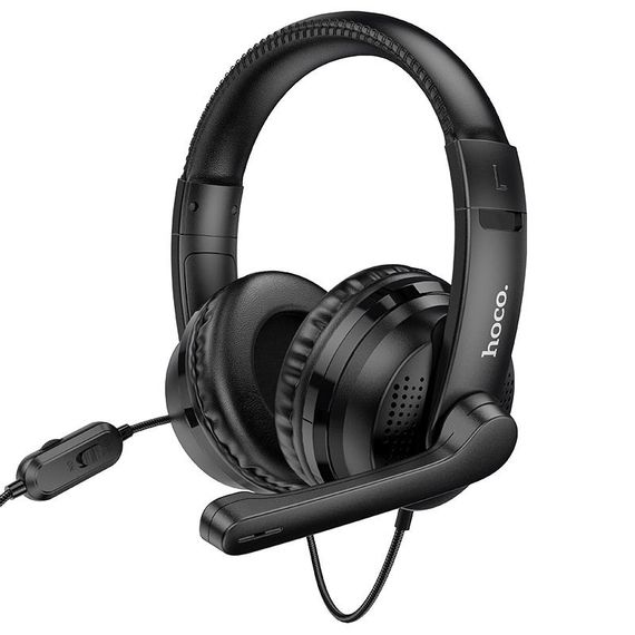 Накладні навушники Hoco W103 Magic Tour Gaming (3.5mm/1.2m) Чорний