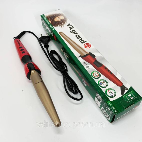 Плойка для волосся для локонів ViLgrand VHC-3041LC 40 Вт Прилад завивки волосся AR-82 | Зображення 5