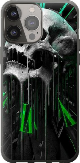 Чехол на iPhone 13 Pro Max Череп-часы "4100u-2371-17620"
