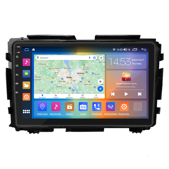 Штатна магнітола 9" Lesko для Honda HR-V II 2013-2018 2/32Gb CarPlay 4G Wi-Fi GPS Prime 8 ядер Хонда