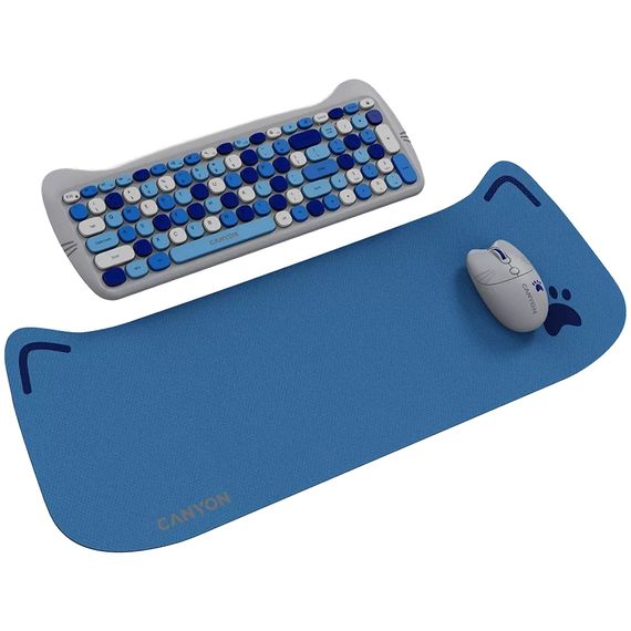 Комплект Canyon HSET-W6 Kitty Edition Wireless UA Blue (CNS-HSETW6BL) | Зображення 1