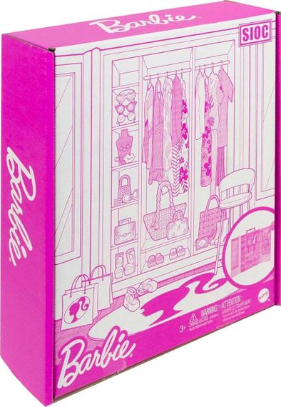 Ігровий набір Барбі Неймовірна шафа з одягом та аксесуарами Оригінал Barbie Closet | Зображення 1