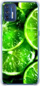 Чохол на Motorola G9 Plus Зелені часточки лимона "852sp-2104-2448"