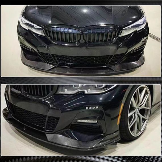 Накладка на передній бампер Lip AC-Style (для M-Sport 2018-2022, Карбон) для BMW 3 серія G20/21 2018- рр | Зображення 1