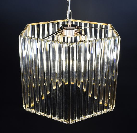 Люстра підвісна на 4 лампочки 26883 Золото 40-200х41х41 см. | Зображення 6