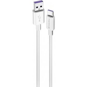 Дата кабель USB 2.0 AM to Type-C 1.0m 5A white ColorWay (CW-CBUC019-WH) (CW-CBUC019-WH)