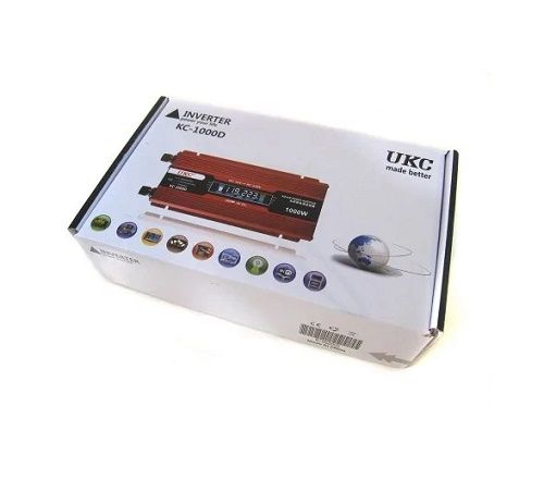 Автомобільний перетворювач напруги 12V-220V 1000W | Зображення 3