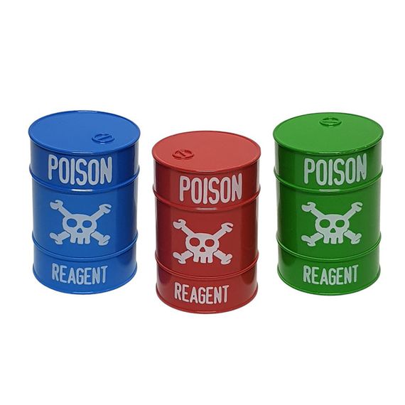 Млин З Металу Гріндер Для Тютюну Та Спецій «Poison Barrel Grinder Red» | Зображення 3