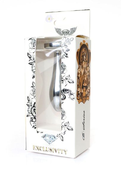 Анальна пробка - Jewellery Silver Plug Clear S | Зображення 7