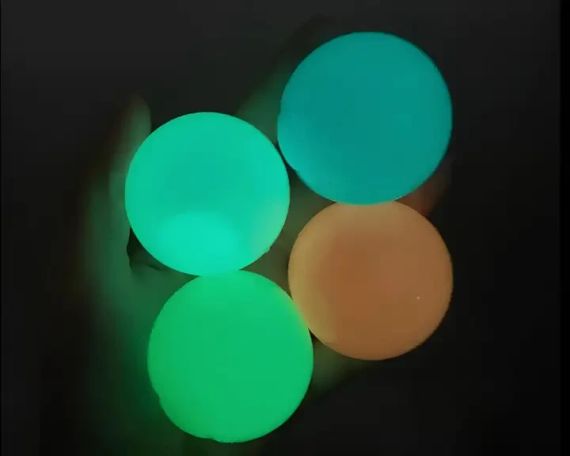 Липкі кульки, що світяться Globbles RESTEQ 4 шт | Зображення 2