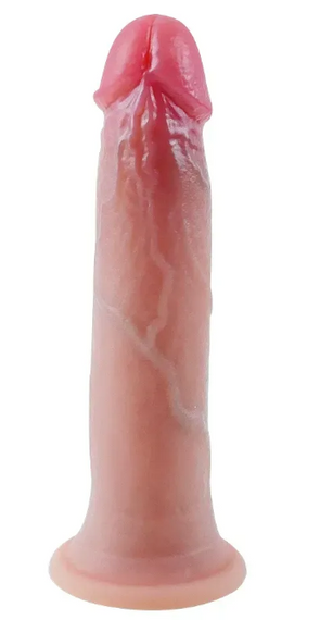 Фалоімітатор на присосці OYO - Dildo Double Layer Silicone YQW-006 (довжина 17 см, діаметр 3 см) Sex Aura | Зображення 2