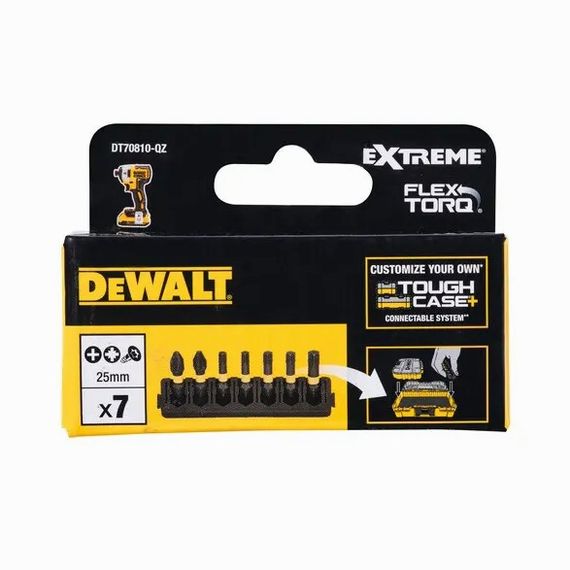 Набір біт DeWalt FlexTorq Phillips Pozidriv Torx (DT70810) | Зображення 1