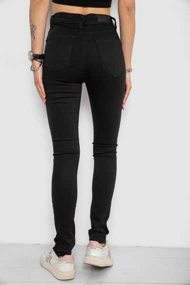 Джинси жіночі Skinny, колір чорний, 182R3394 | Зображення 3