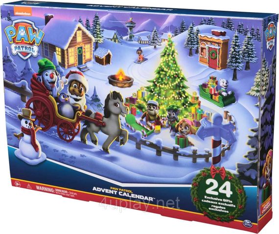 Адвент календарь Щенячий патруль 2024 Paw Patrol Advent Calendar Подарочный праздничный набор | Зображення 4