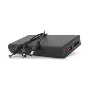 Портативний Power Bank 18W для роутерів, Output: USB 5V/2A, DC9V,2.7A/12V1.5A, 21000mAh(7*3000mAh), 155х75х23мм, 460грам, Black,
