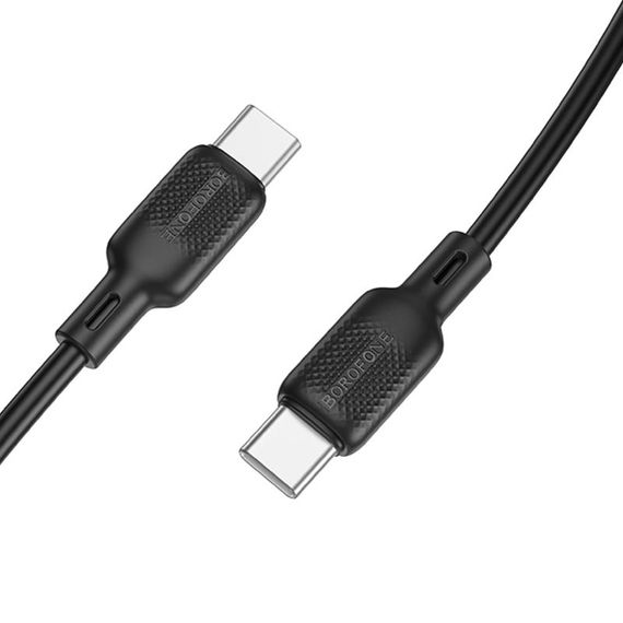 Дата кабель Borofone BX113 Lenny Type-C to Type-C 60W (2m) Black | Зображення 3
