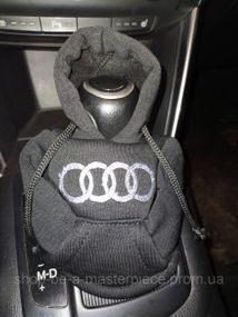 Чехол кофта Худи аксессуар на КПП Car Hoodie ауди audi черный подарок автомобилисту 10070