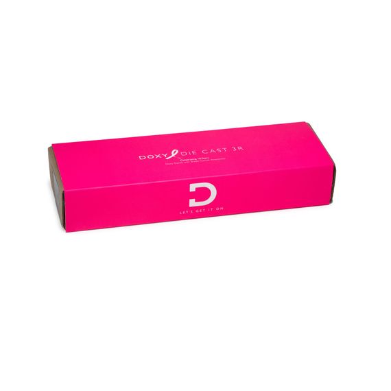 Вібромасажер DOXY Die Cast 3R Hot Pink, дуже потужний, перезаряджуваний, металевий корпус | Зображення 8