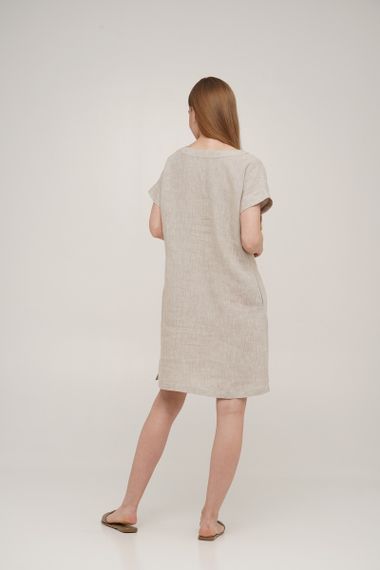 Сукня SoundSleep Linen лляна коротка S натуральна (653590753957) | Зображення 2