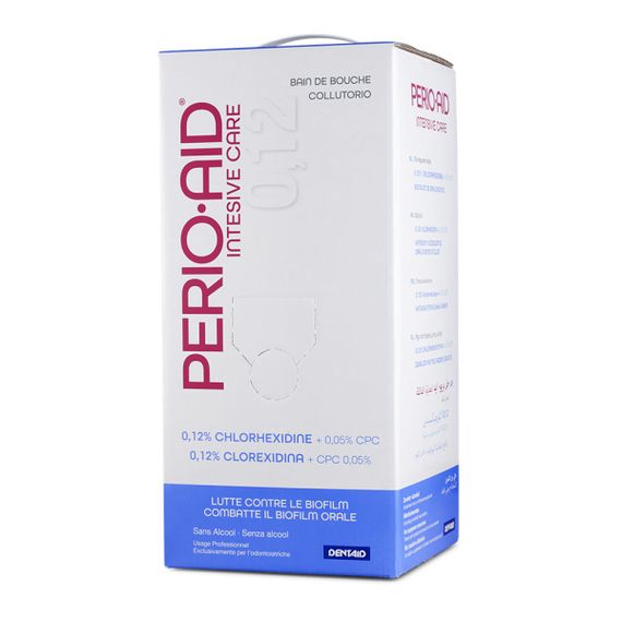 Ополіскувач PERIO-AID 0.12% INTENSIVE CARE, пакет з дозатором, 5 л (DENTAID)