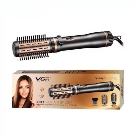 Фен побутовий для волосся VGR V-496 1000 Вт, Фен дорожній для укладання, Фен для FW-299 ламких волосся | Зображення 3