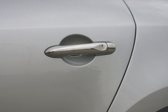 Накладки на ручки (4 шт., нерж.) 1 чіп, OmsaLine - Італійська нержавійка для Renault Fluence 2009-2024 рр | Зображення 1