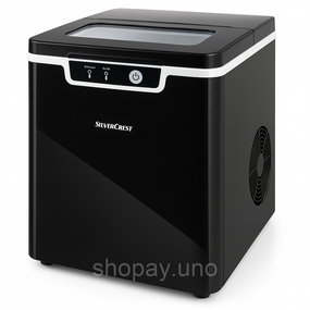 Льодогенератор для дому та бару Silver Crest SEMK 105 A1 1.8 л з індикатором додавання води та наповнення AK-73