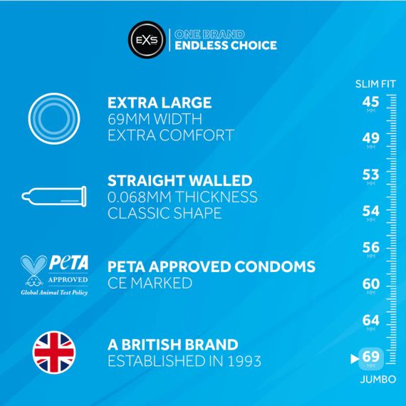 Презервативи - EXS Jumbo Extra Large Condoms, 12 шт. | Зображення 2
