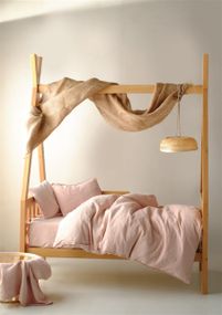 Детское постельное белье Limasso Dubrovnik Muslin Baby 100х150 см Camello Roses