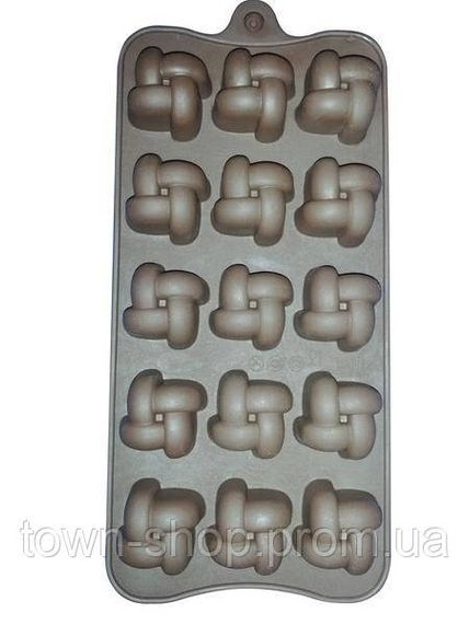 Силиконовая форма 7152 для 15 конфет или льда 20х12х2см