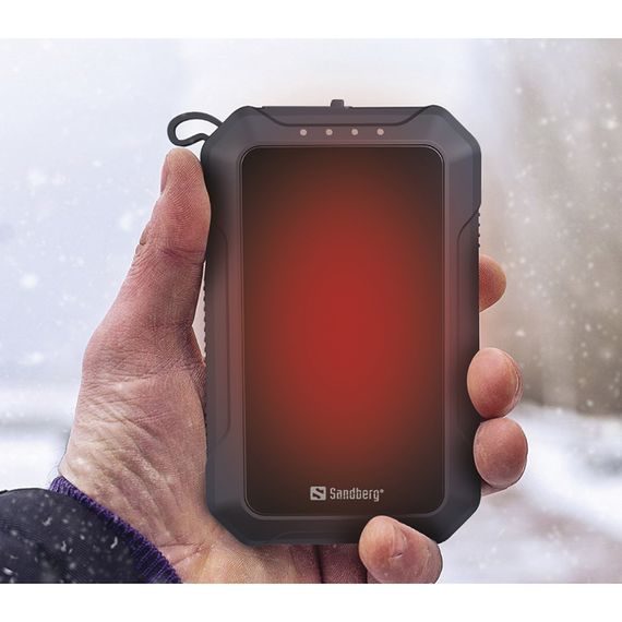 УМБ Sandberg Hand Warmer з обігрівачем рук 10000 mAh 2A, USB, Type-C in, LED ліхтар 1W | Зображення 6