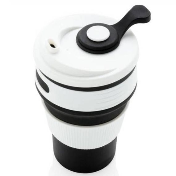 Силіконова склянка складана Silicon Magic Cup Чорний