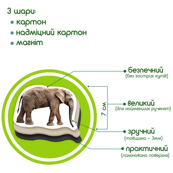 Набор магнитов "Зоо" 19шт ML4031-02 EN | Зображення 2