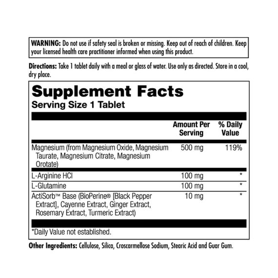 Magnesium One Daily 500mg - 60 tabs | Зображення 1