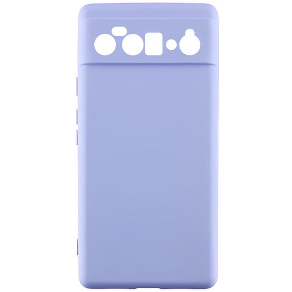 Чехол TPU GETMAN Liquid Silk Full Camera для Motorola Edge 60 Fusion Сиреневый / Light purple