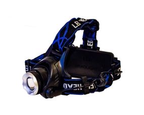 Самый яркий и мощный налобный LED фонарь на голову для рыбалки Q19 аккумуляторный 18650 с сенсором