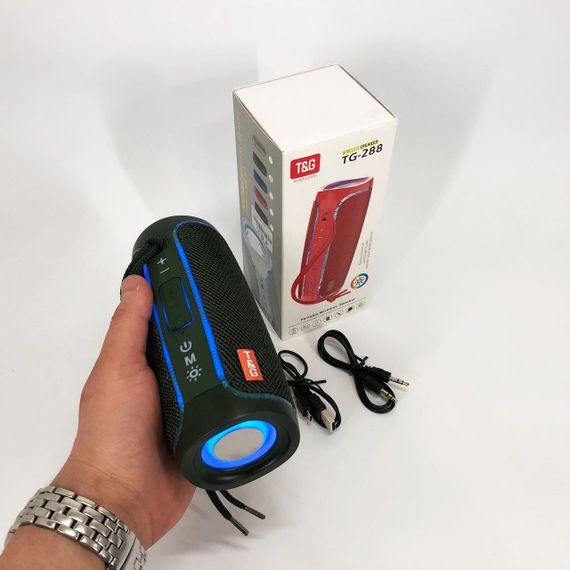 Колонка музична з підсвічуванням bluetooth TG288, Bluetooth колонка з освітленням QR-30 | Зображення 8