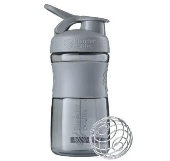 Шейкер спортивний BlenderBottle SportMixer Flip 20oz/590 мл Grey (SM 20oz Grey)