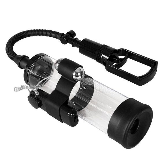Вакуумна помпа з вібрацією Powerpump MAX Vibrating — Black&Clear sexstyle | Зображення 2