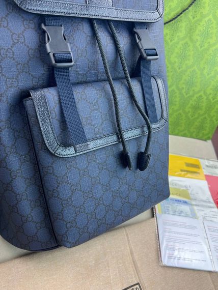Рюкзак синiй Gucci Ophidia GG Blue c846 | Зображення 1