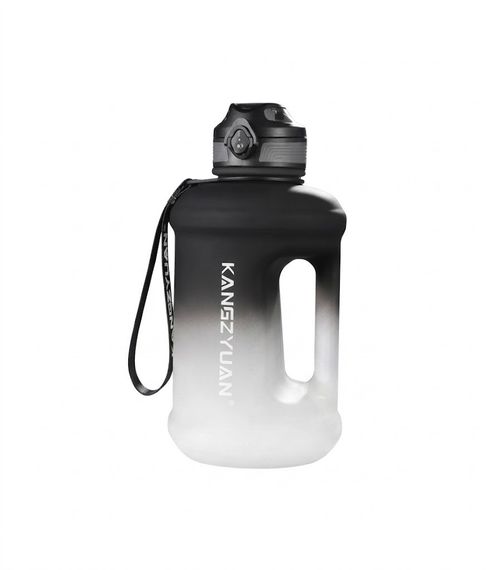 Спортивная бутылка для воды KANGZYUAN 1800 мл (1,8л) Черный градиент (BPA Free) Tritan | Зображення 1