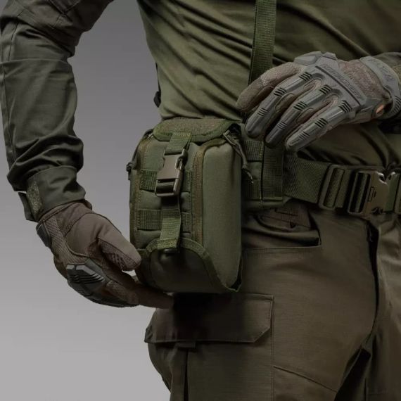 Підсумок-органайзер аптечка Ukrarmor Олива, тактична MOLLE Cordura 500D, підсумок укрармор ЗСУ, полювання | Зображення 2